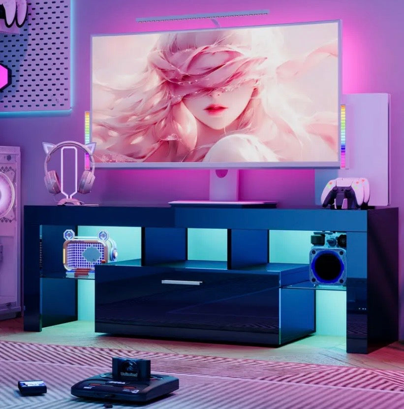 High Tech Light up TV Stand