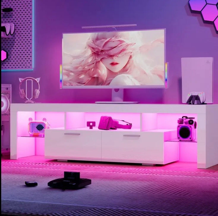 High Tech Light up TV Stand