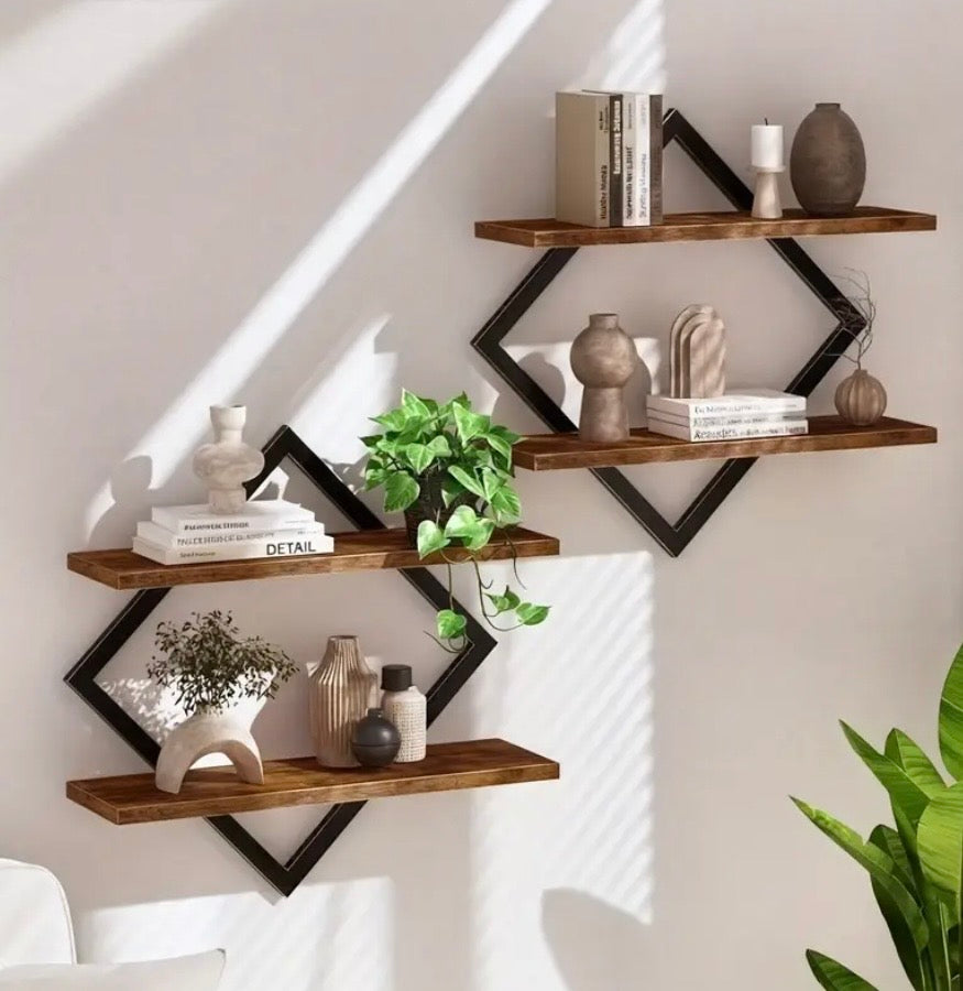 2pcs Wall Decor Floating Shelf
