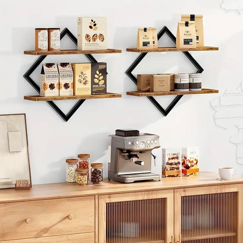 2pcs Wall Decor Floating Shelf