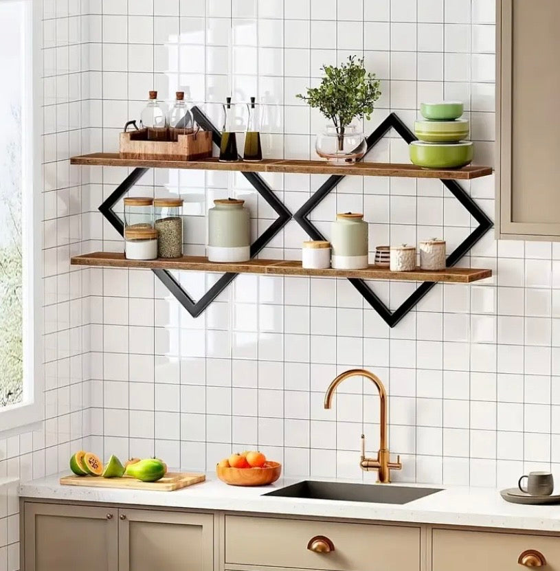 2pcs Wall Decor Floating Shelf