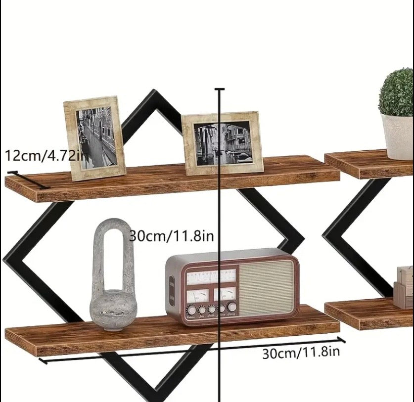 2pcs Wall Decor Floating Shelf