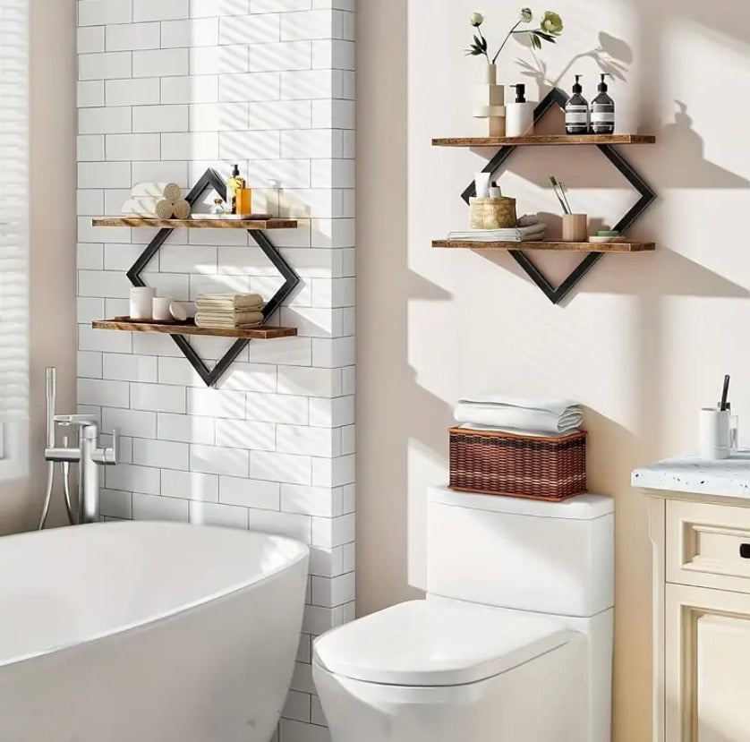 2pcs Wall Decor Floating Shelf