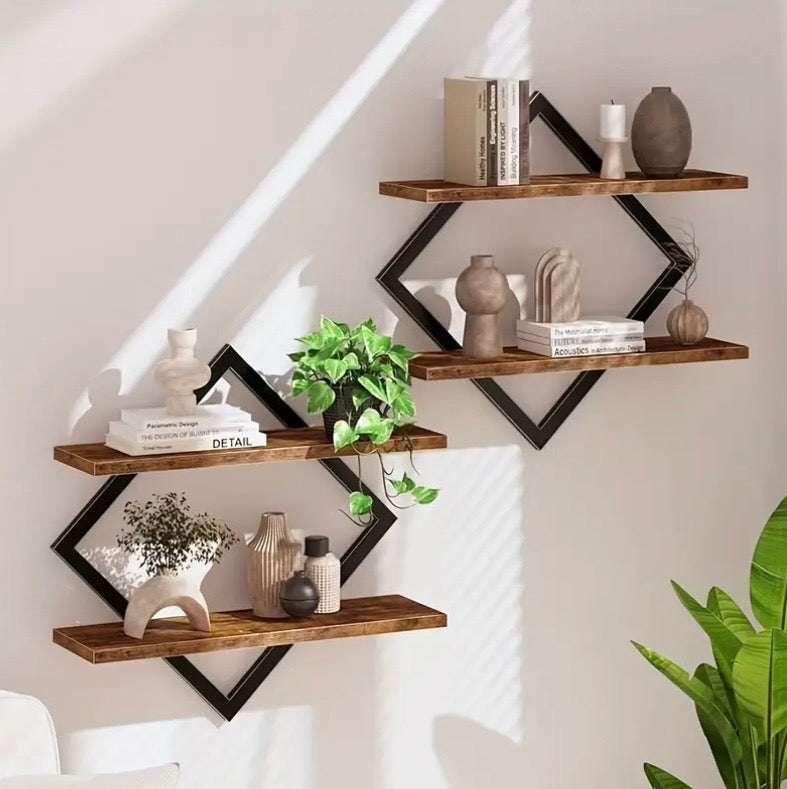 2pcs Wall Decor Floating Shelf