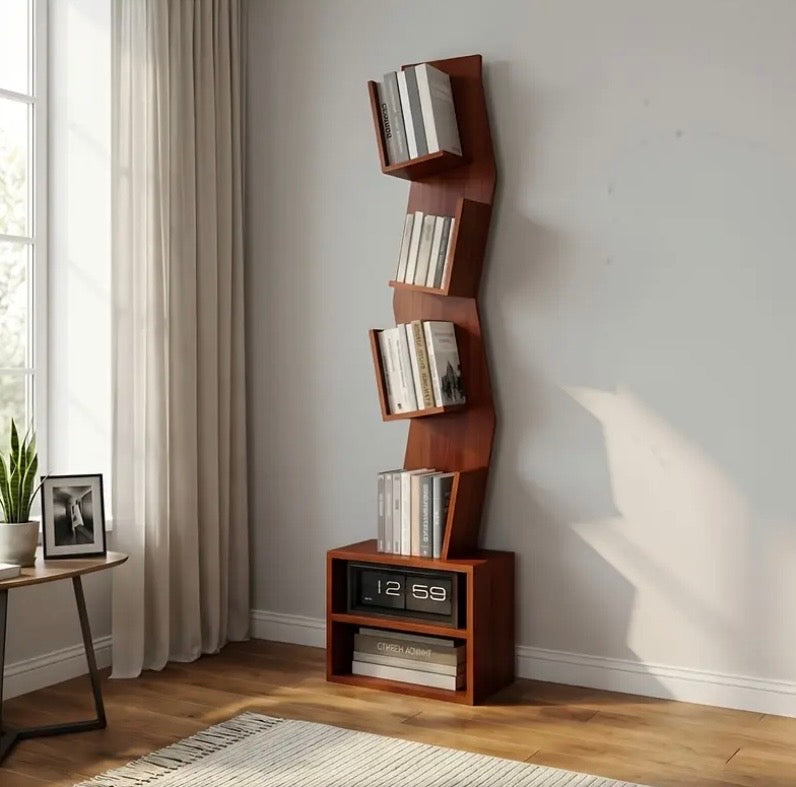 Unique Bookshelf with Lights