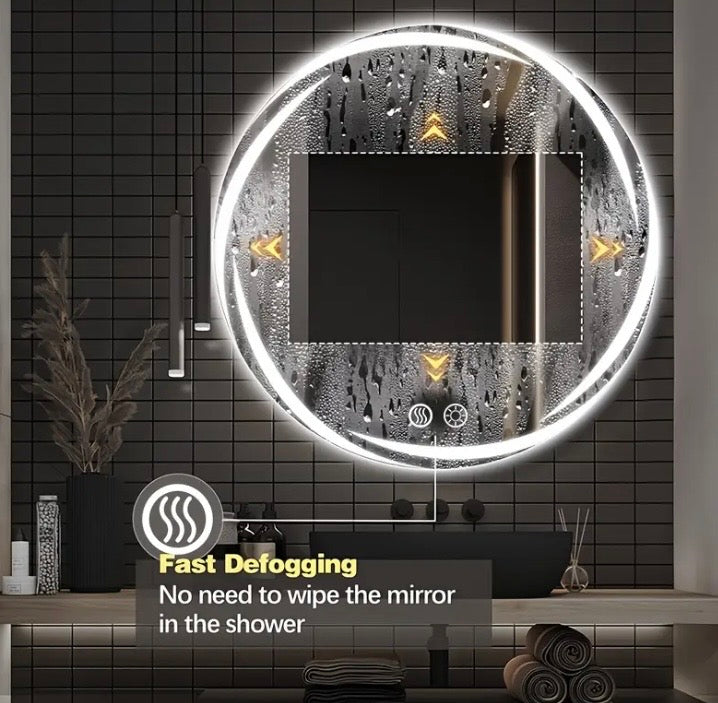 Round LED Bathroom Mirror
