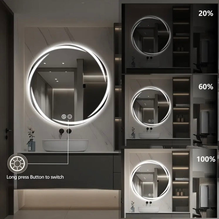 Round LED Bathroom Mirror
