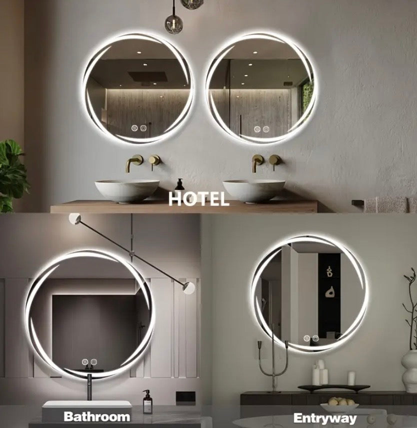 Round LED Bathroom Mirror