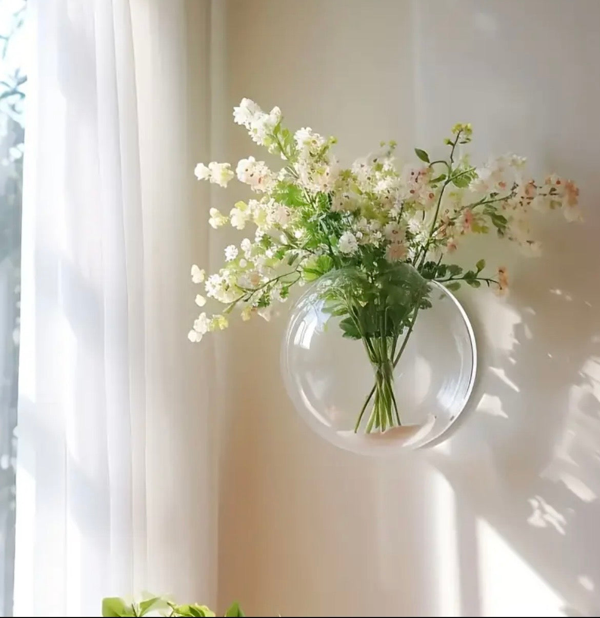 Wall Mounted Hydroponic Planter - Dual-Purpose Fish Tank & Flower Pot for Home & Office