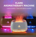 Flame Humidifier & Essential Oil Diffuser - Simulated Flame Effect with Ultrasonic Mist
