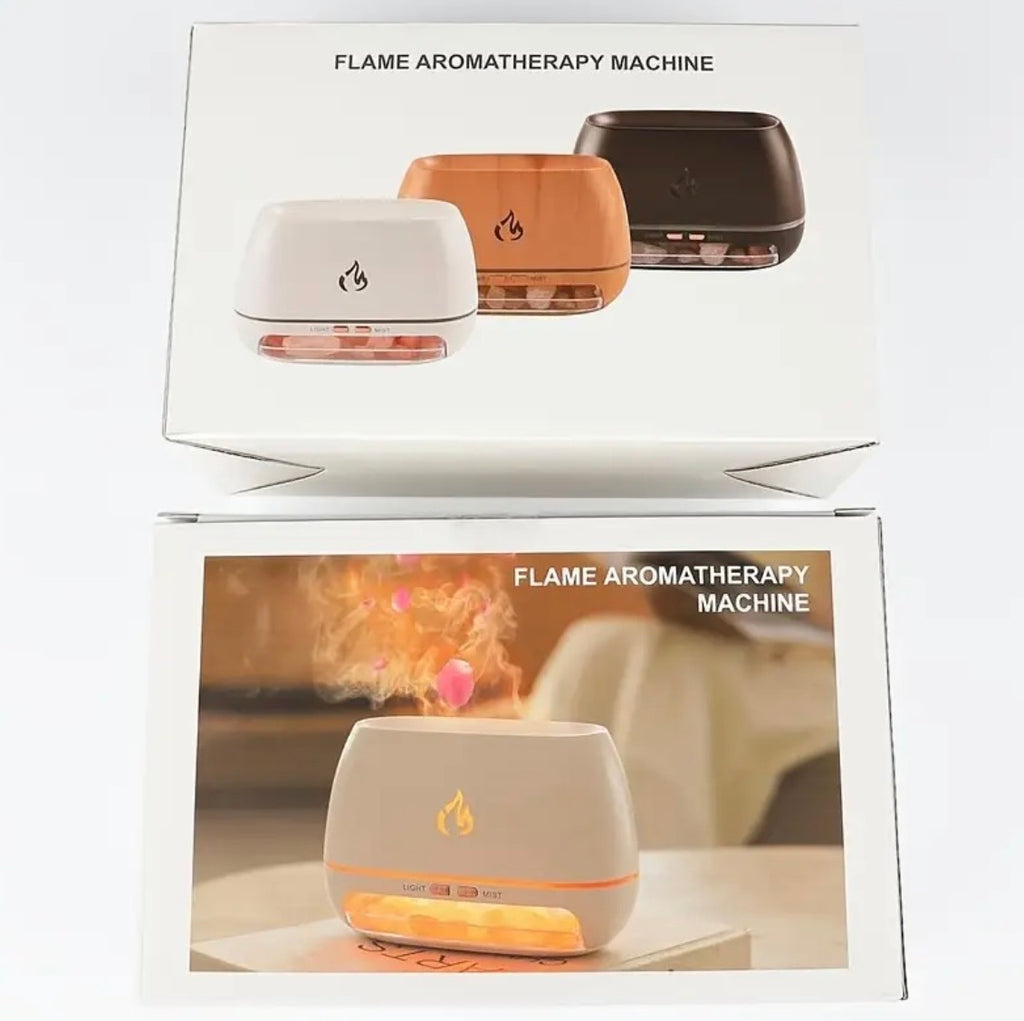 Flame Humidifier & Essential Oil Diffuser - Simulated Flame Effect with Ultrasonic Mist