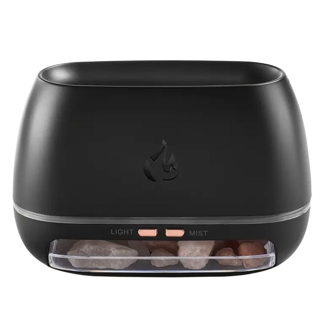 Flame Humidifier & Essential Oil Diffuser - Simulated Flame Effect with Ultrasonic Mist