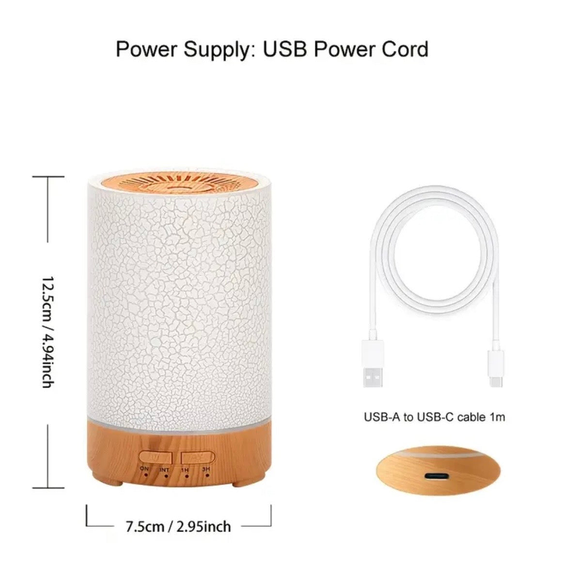 Essential Oil Diffuser & Humidifier - Aromatherapy with Colorful LED Lights & Silent Operation