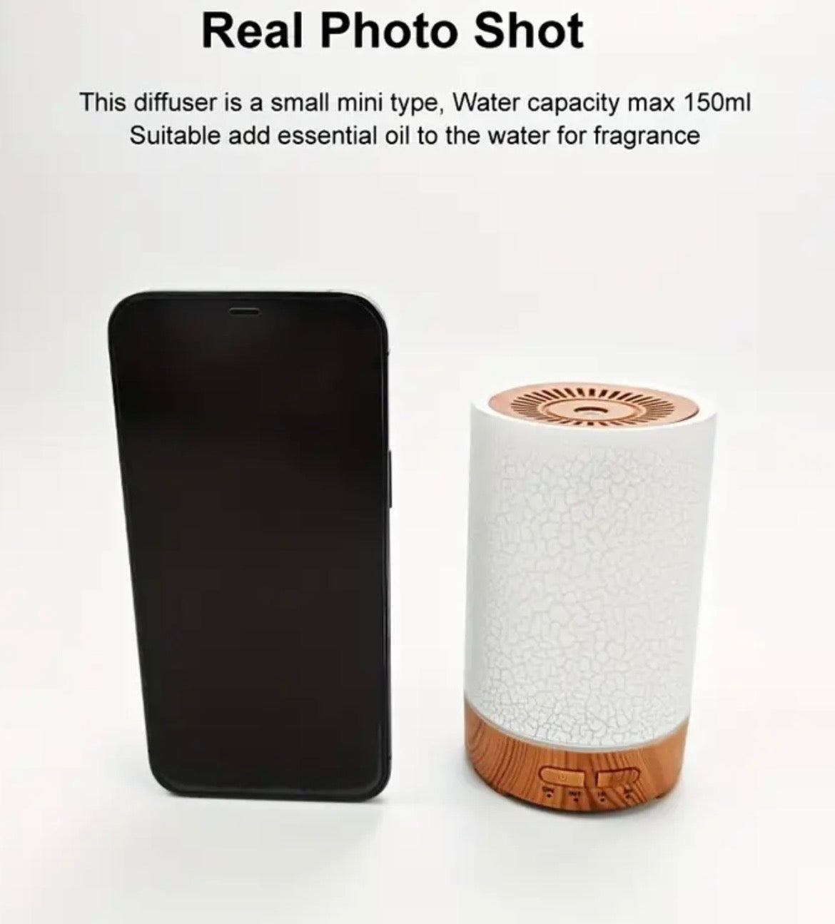 Essential Oil Diffuser & Humidifier - Aromatherapy with Colorful LED Lights & Silent Operation