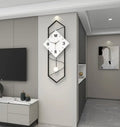 Large Decorative Wall Clock with Pendulum - 27.5" Silent Quartz Clock for Living Room, Kitchen & Office | Modern Design