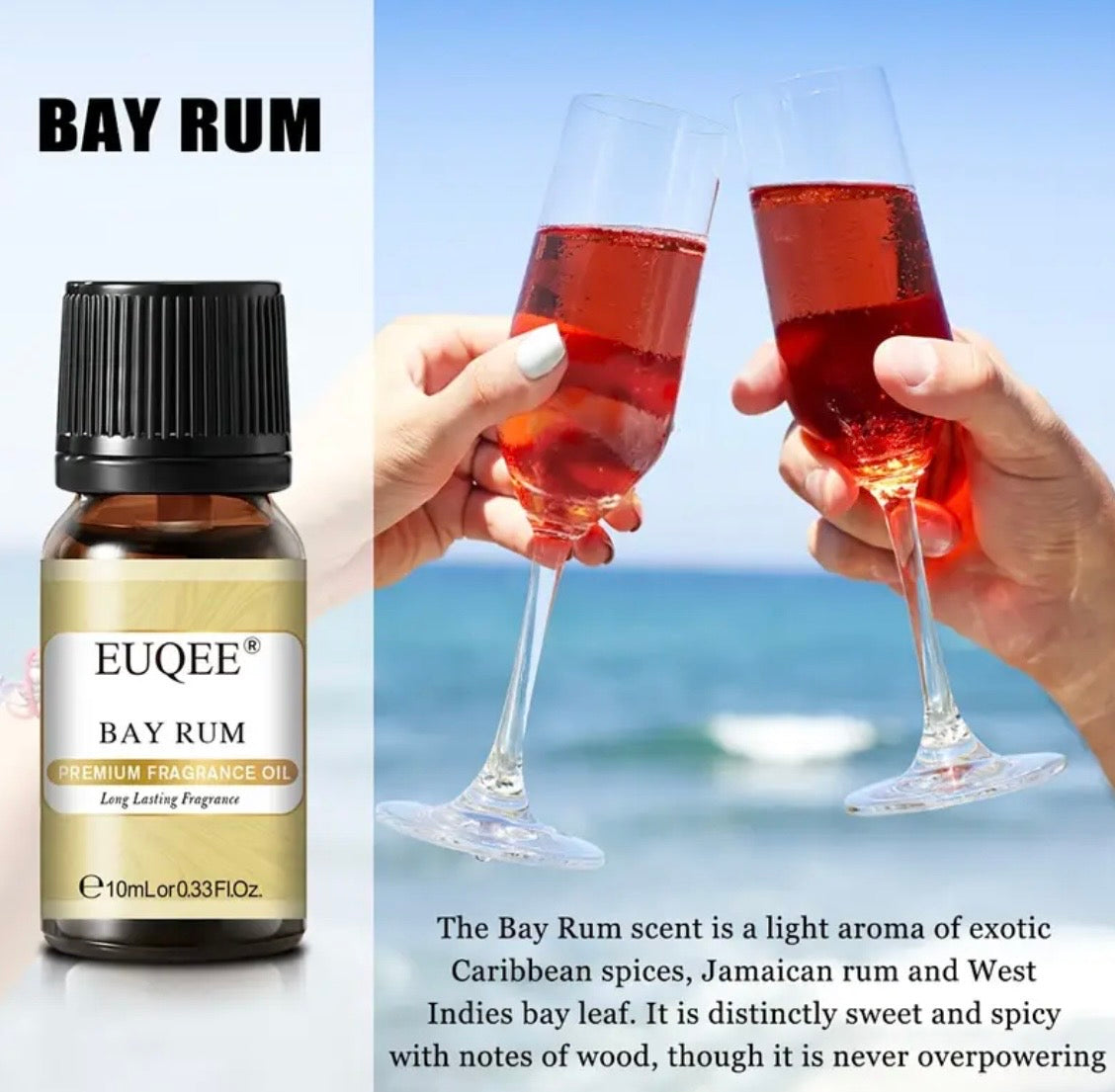 Holiday Island Fragrance Oil Set - 6 Tropical Scents (2oz Each) | Coconut, Pineapple & Beach-Inspired Aromatherapy Oils