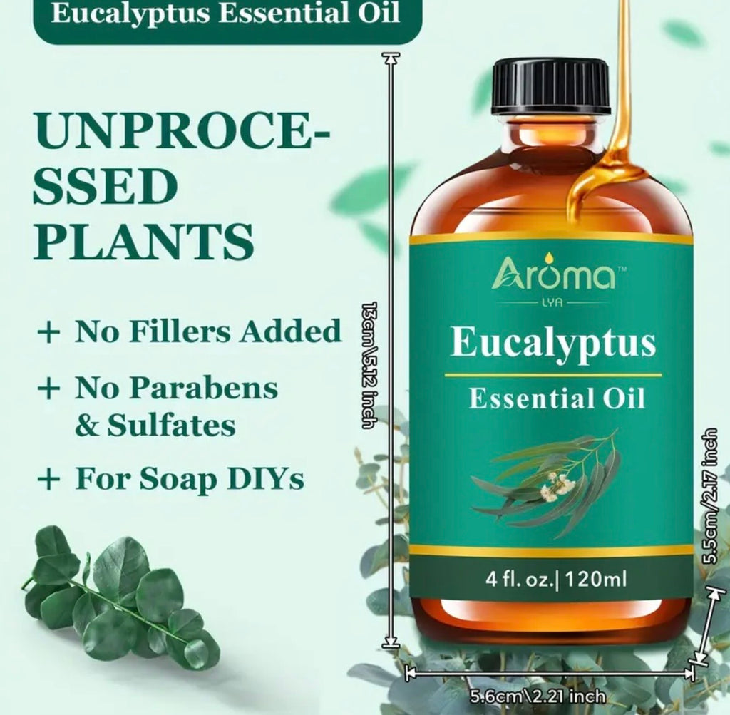 Eucalyptus Essential Oil - Pure Aromatherapy Grade (0.34oz/10ml) | Refreshing & Clarifying Scent