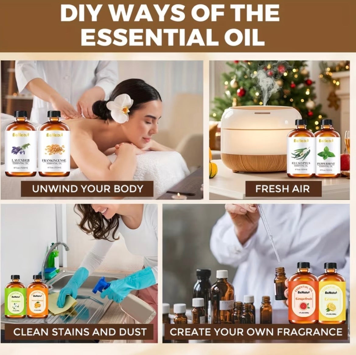 Pineapple Essential Oil - Tropical Aromatherapy Blend for Diffusers (4oz/120ml) | Sweet Uplifting Scent