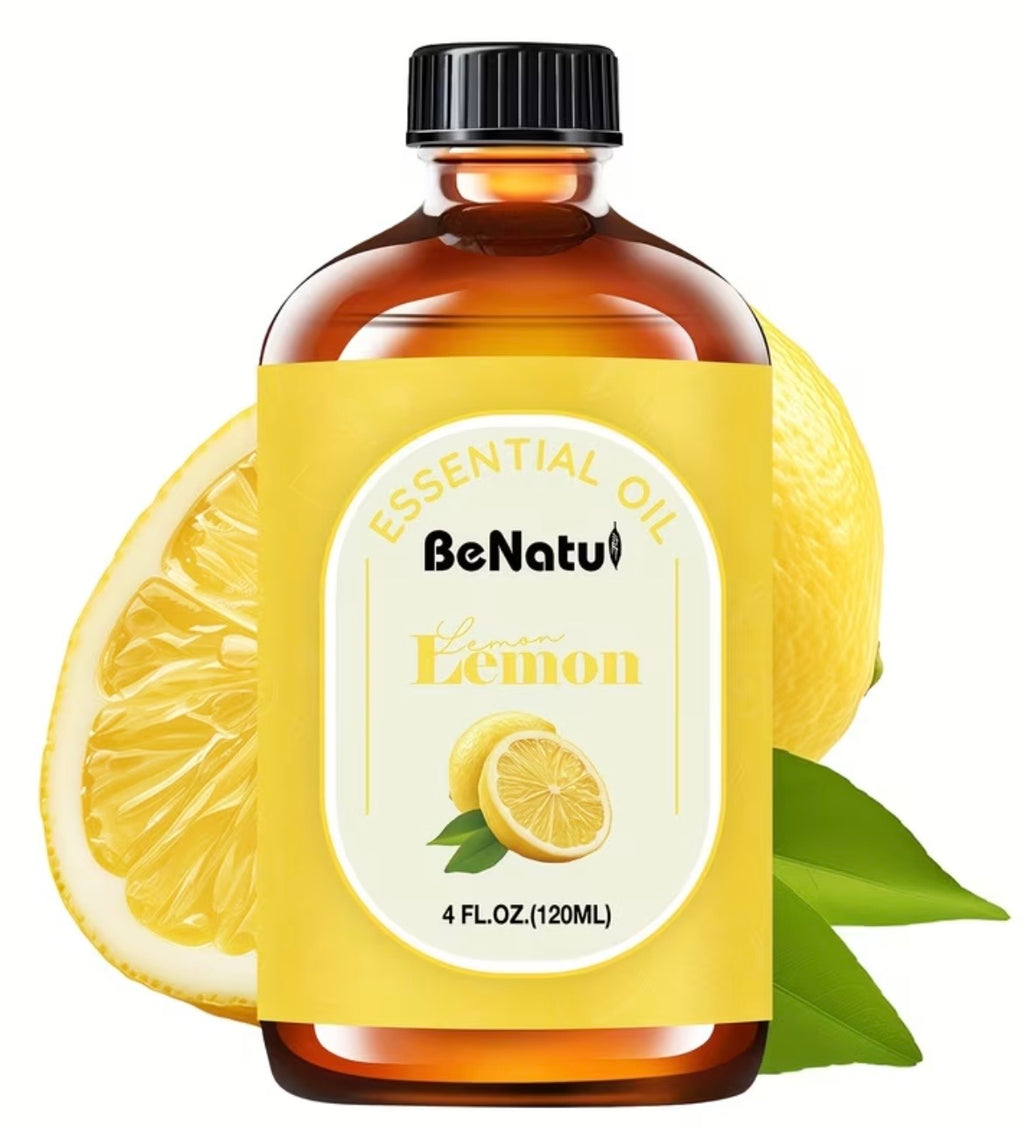 Lemon Essential Oil - Pure Premium Grade for Diffusers (4oz/120ml) | Fresh Citrus Aromatherapy