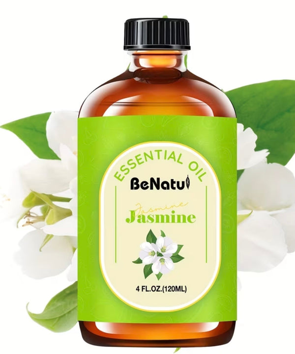 Jasmine Essential Oil - Pure Premium Grade for Diffusers (4oz/120ml) | Exotic Floral Aromatherapy