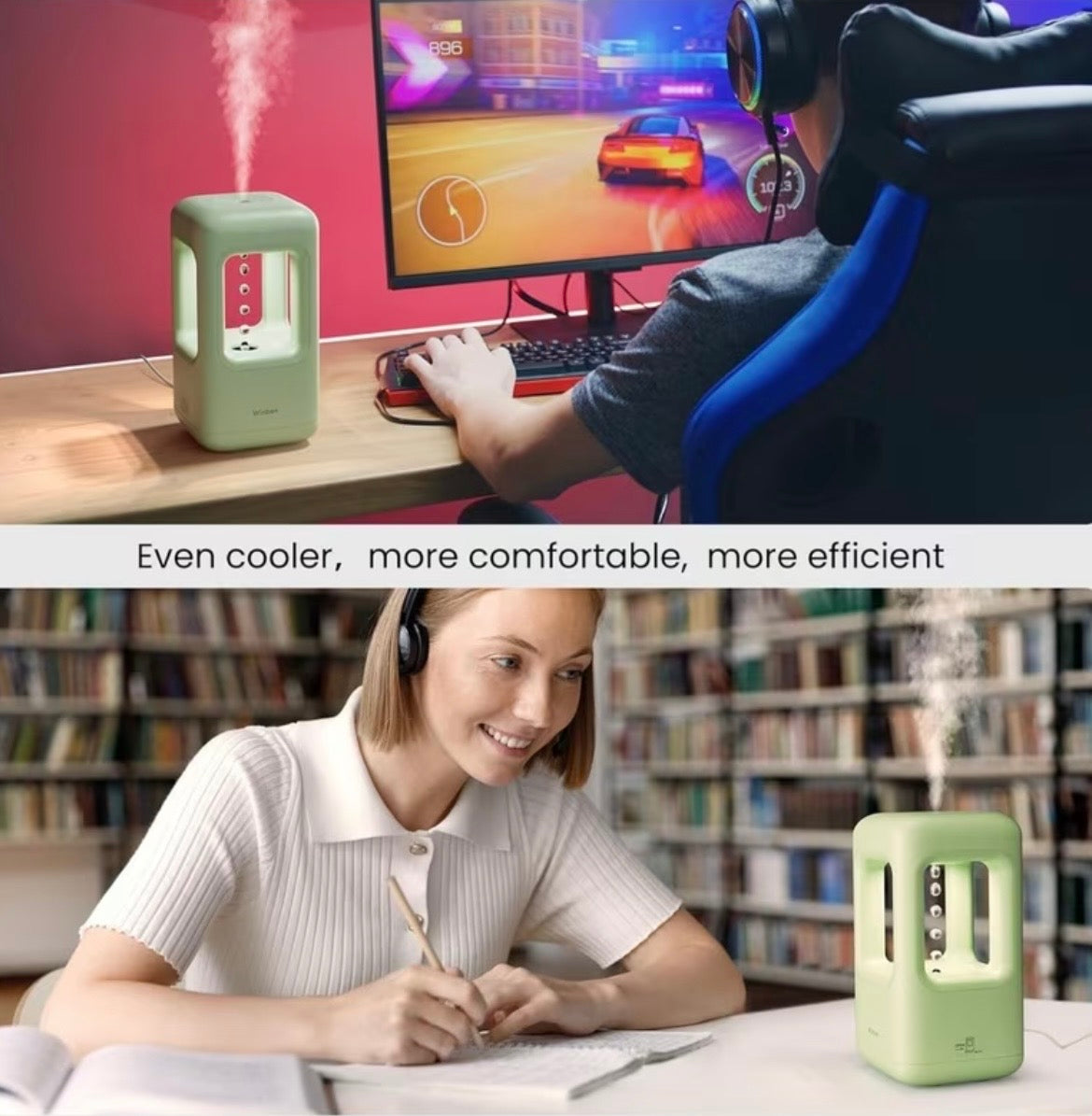 Desktop Humidifier for Plants & Bedroom - 20oz Cool Mist with Auto Shut-Off