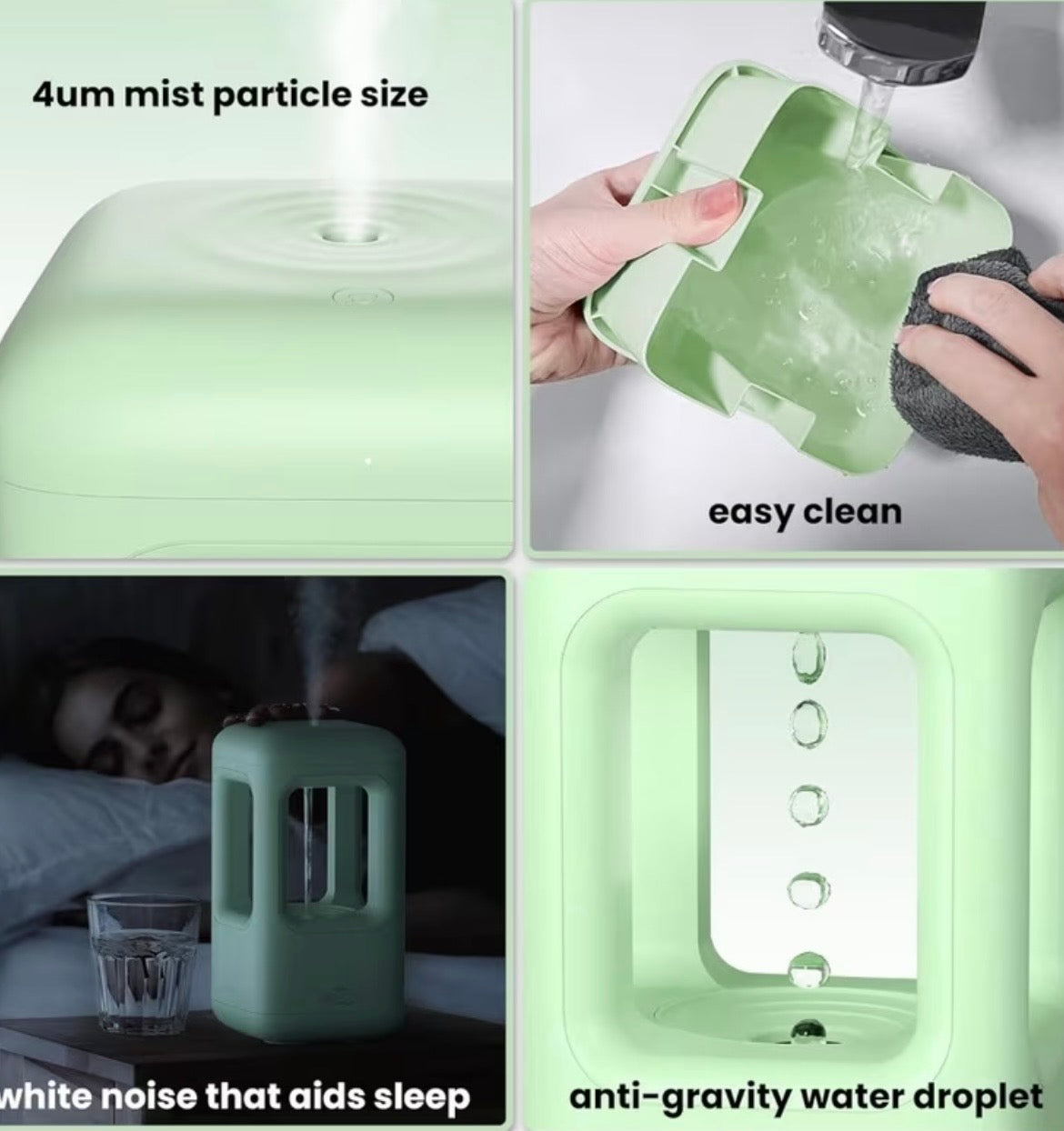 Desktop Humidifier for Plants & Bedroom - 20oz Cool Mist with Auto Shut-Off